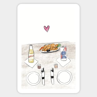 date night valentines day card Sticker